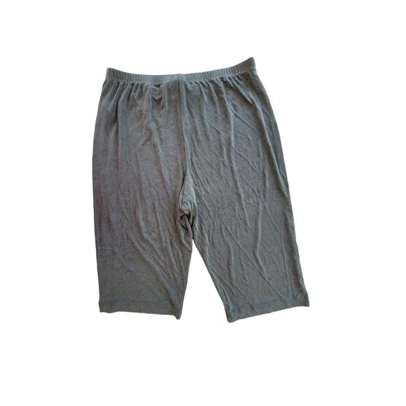 Chico's Travelers Classic Meredith Crop Wide Leg PullOn Pants Forest Green Large - Picture 4 of 4